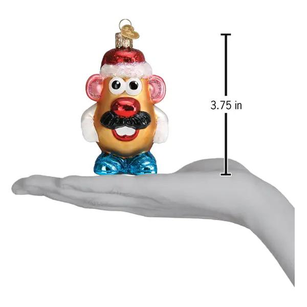 Mr Potato Head glass ornament Santa hat red nose blue shoes by The Country Christmas Loft on Tampa Home & Garden Store