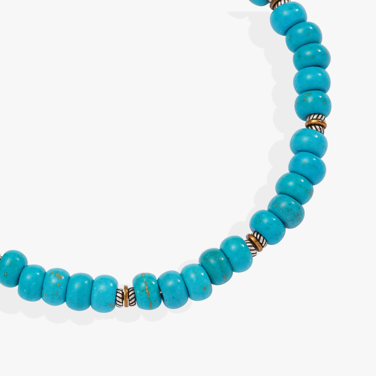 Stylish and Expandable Turquoise Beaded Bangle
