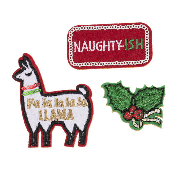 ¡Dale brillo a tu look! Parches navideños - Naughty-ish