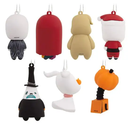 Nightmare Before Christmas mystery tree ornament set of 8 licensed characters, colorful on Tampa Home & Garden Store