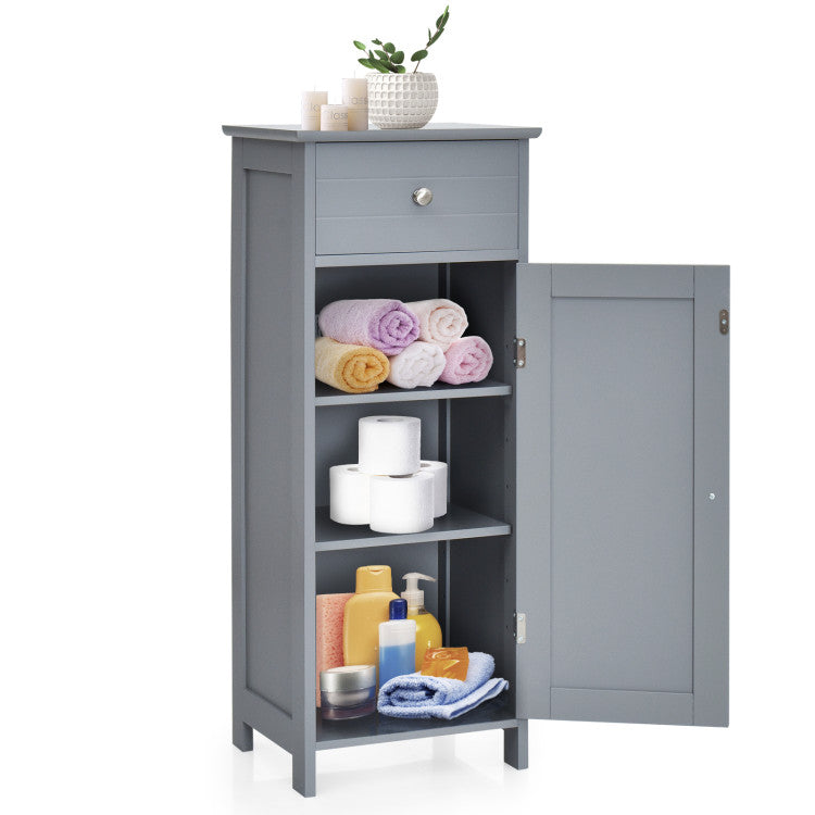 Kids study desk and wooden cabinet bundle gray wooden cabinet with drawer and open shelves on Tampa Home & Garden Store