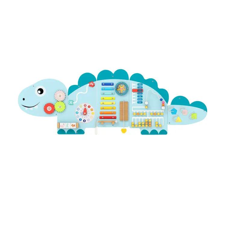 Three in One Kids Play and Learning Center dinosaur-shaped toy with colorful beads and gears on Tampa Home & Garden Store