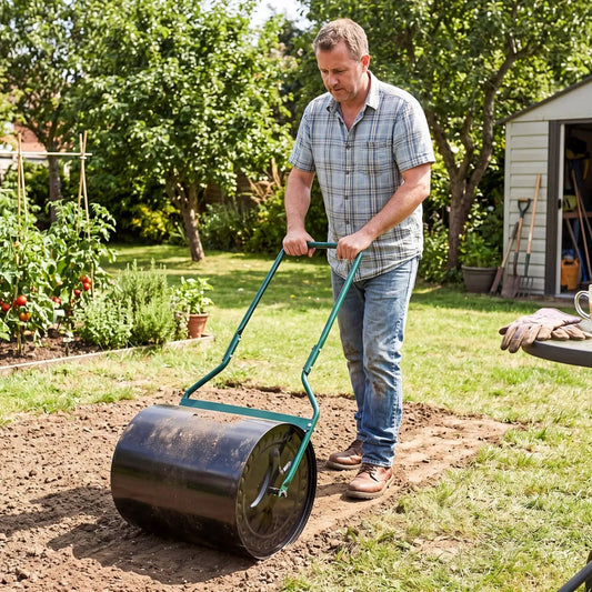 Lawn roller 16-gallon DirectDeals water/sand filled garden drum on Tampa Home & Garden Store