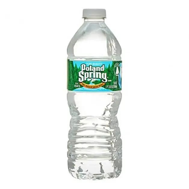 Poland Spring 500ml plastic bottle of natural spring water with green label on Tampa Home & Garden Store