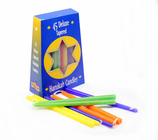 Velas de Hanukkah surtidas arcoíris