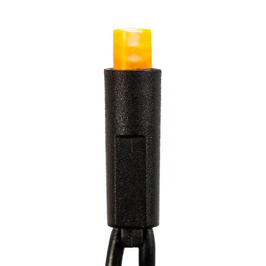 50-Light 5MM Amber Frost LED Black Wire Light Set - Tampa Home & Garden Store