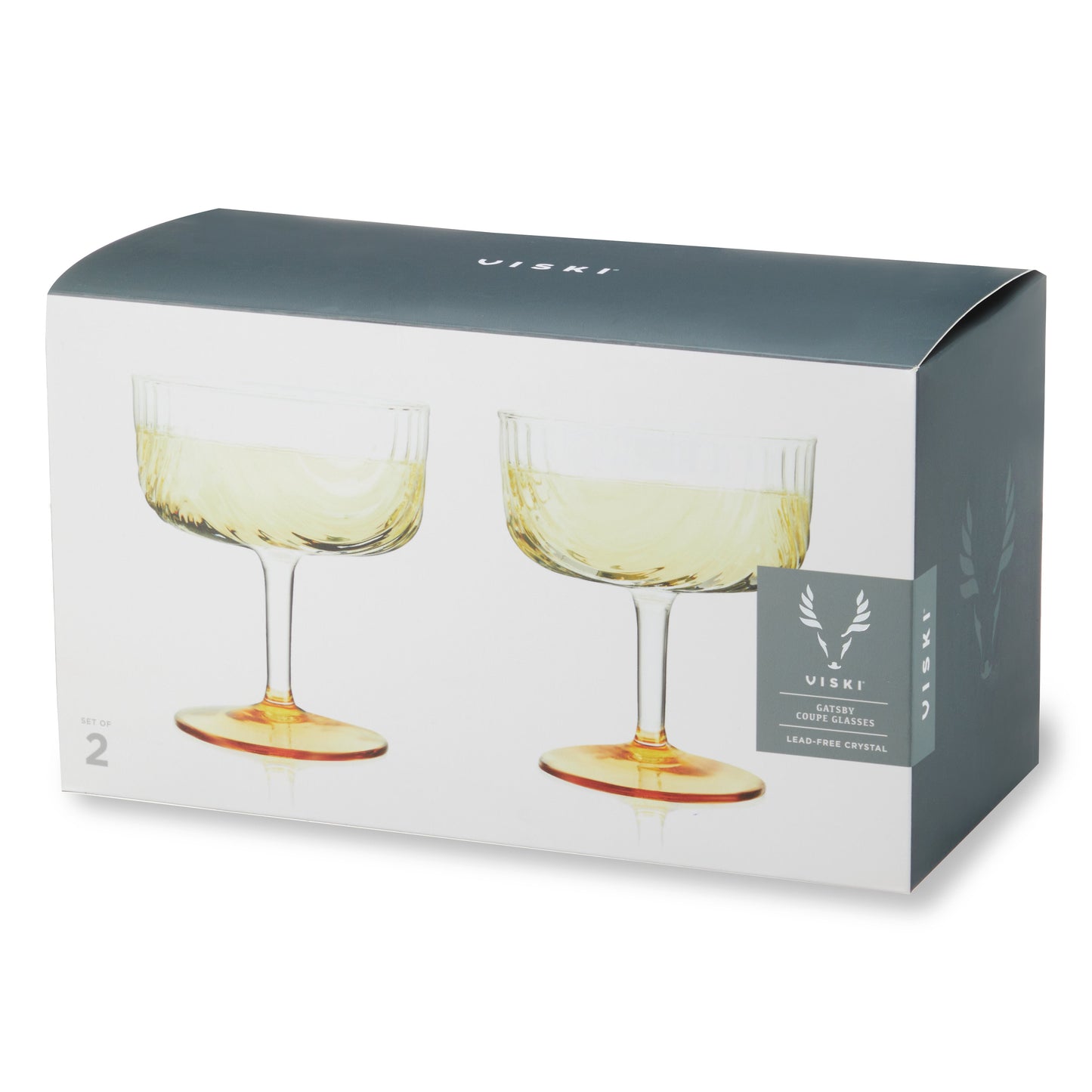 Gatsby Style And Gold Plated Cocktail Glass Set