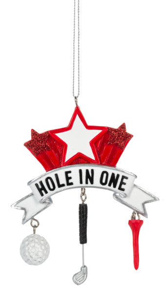 Ornement suspendu de golf - Trou en un