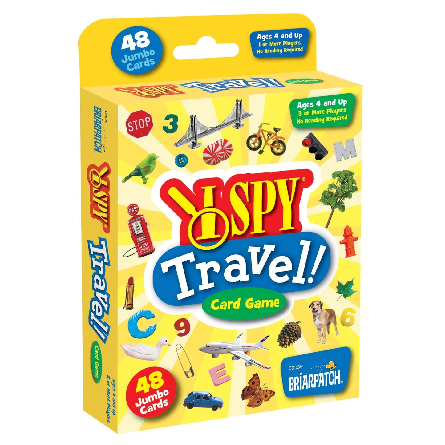 I Spy Travel Card Game, 48 Jumbo Cards, bright yellow box by The Country Christmas Loft on Tampa Home & Garden Store