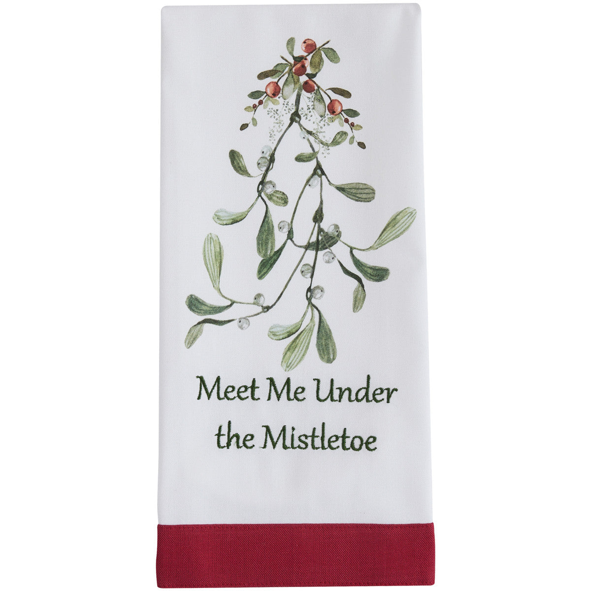 Meet Me Under The Mistletoe Dishtowel