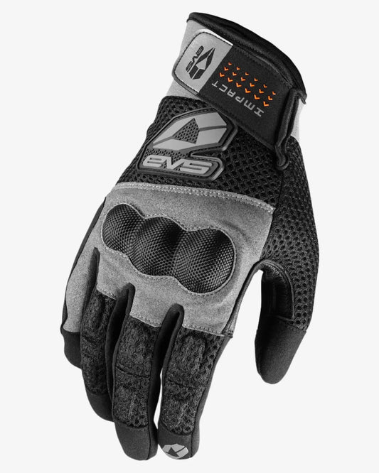 Valencia Street Glove Leather and Air Mesh EVS Sports with gray overlays and black mesh on Tampa Home & Garden Store