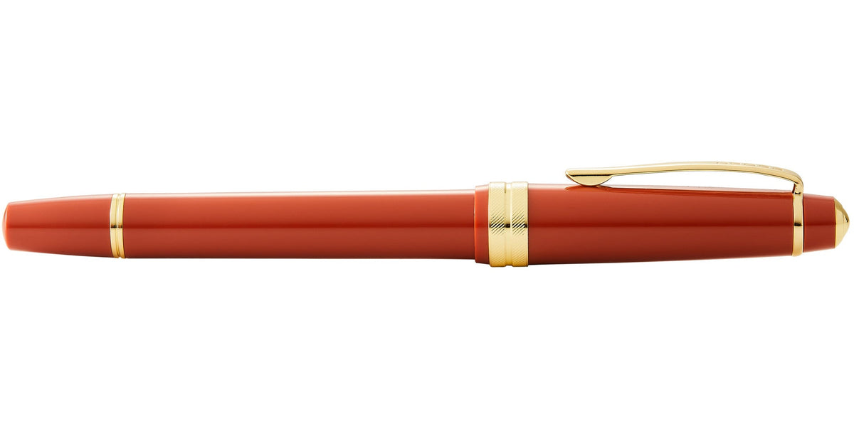 Bailey Light amber resin fountain pen by A.T. Cross with gold-tone trim, fine nib on Tampa Home & Garden Store