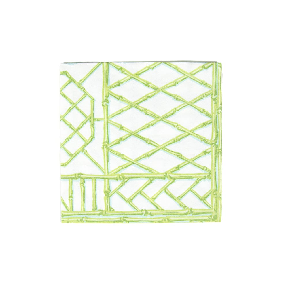 Serviette de table Bamboo Screen vert mousse