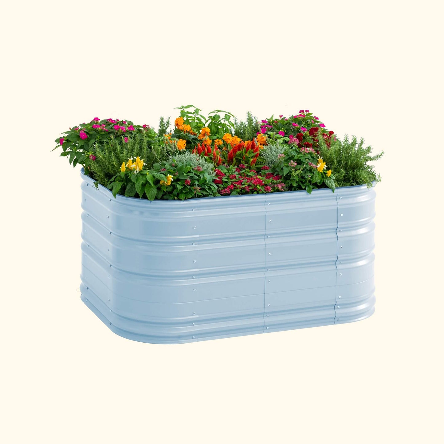 32" Tall 6 In 1 Medium Novel Modular Metal Raised Garden Bed Kit