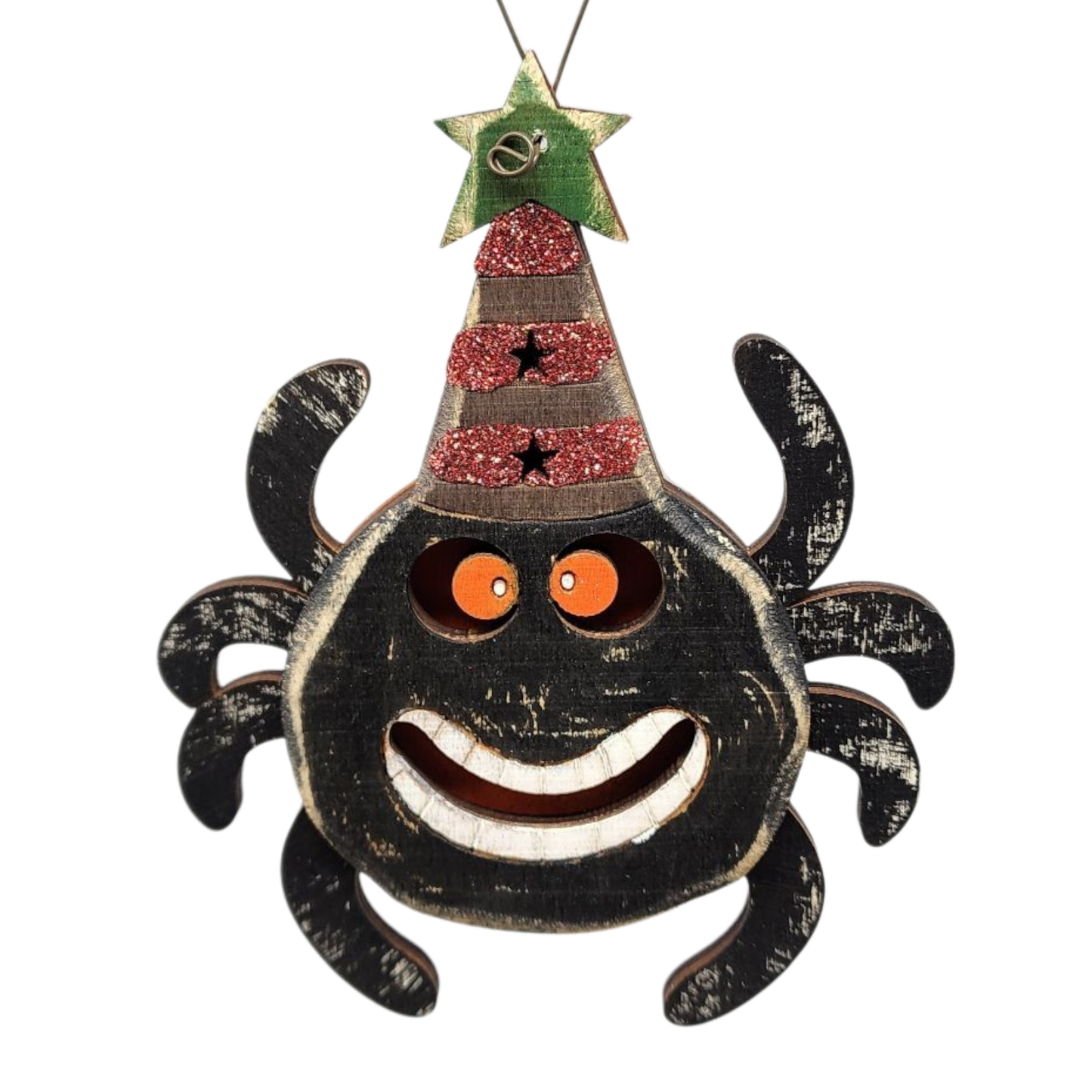 Adorno de araña espeluznante