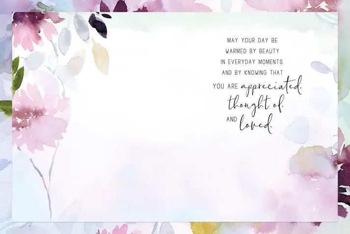 Thinking of You Birthday Card for Someone Special with pastel watercolor border by The Country Christmas Loft on Tampa Home & Garden Store