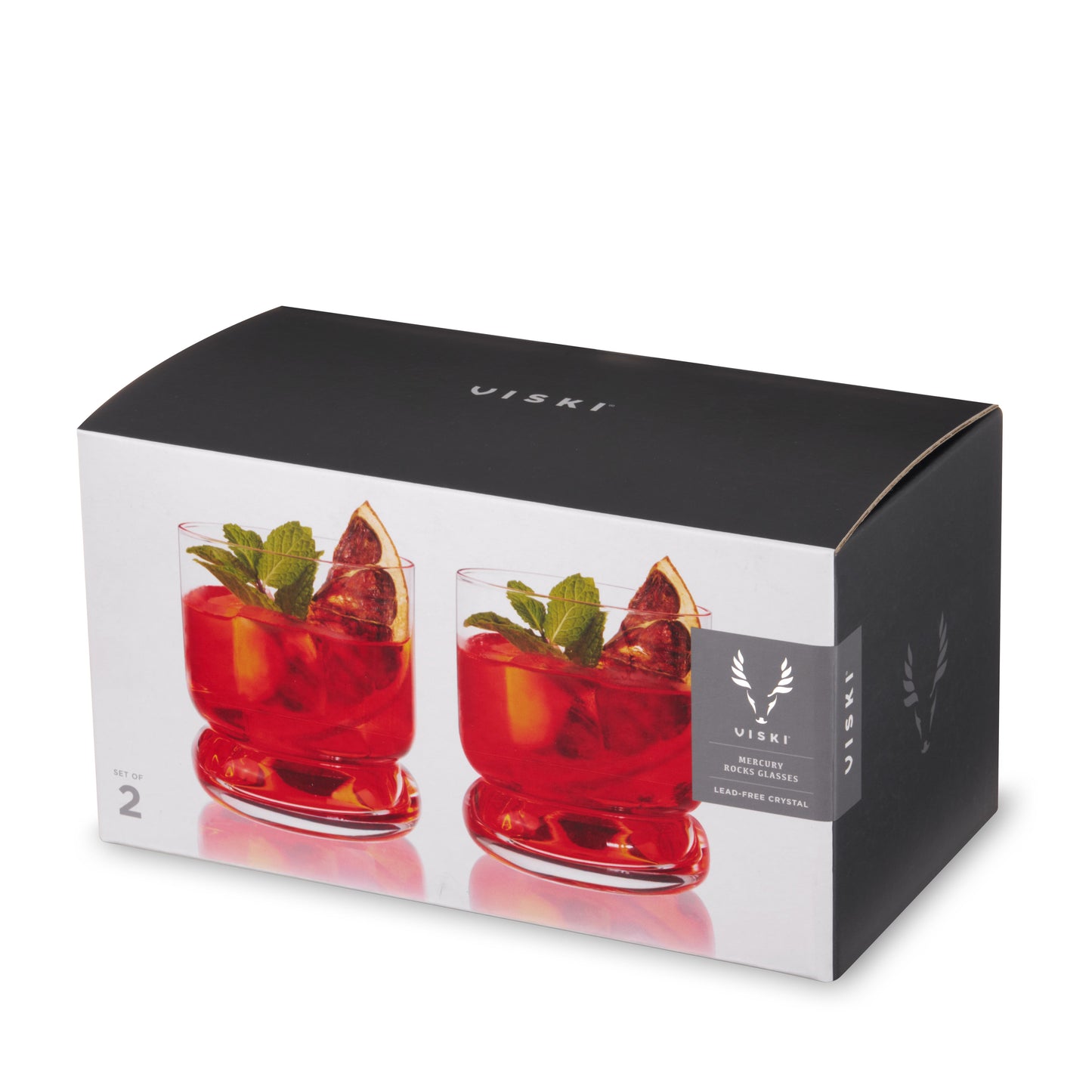 Mercury Crystal Lowball Tumblers Set of 2