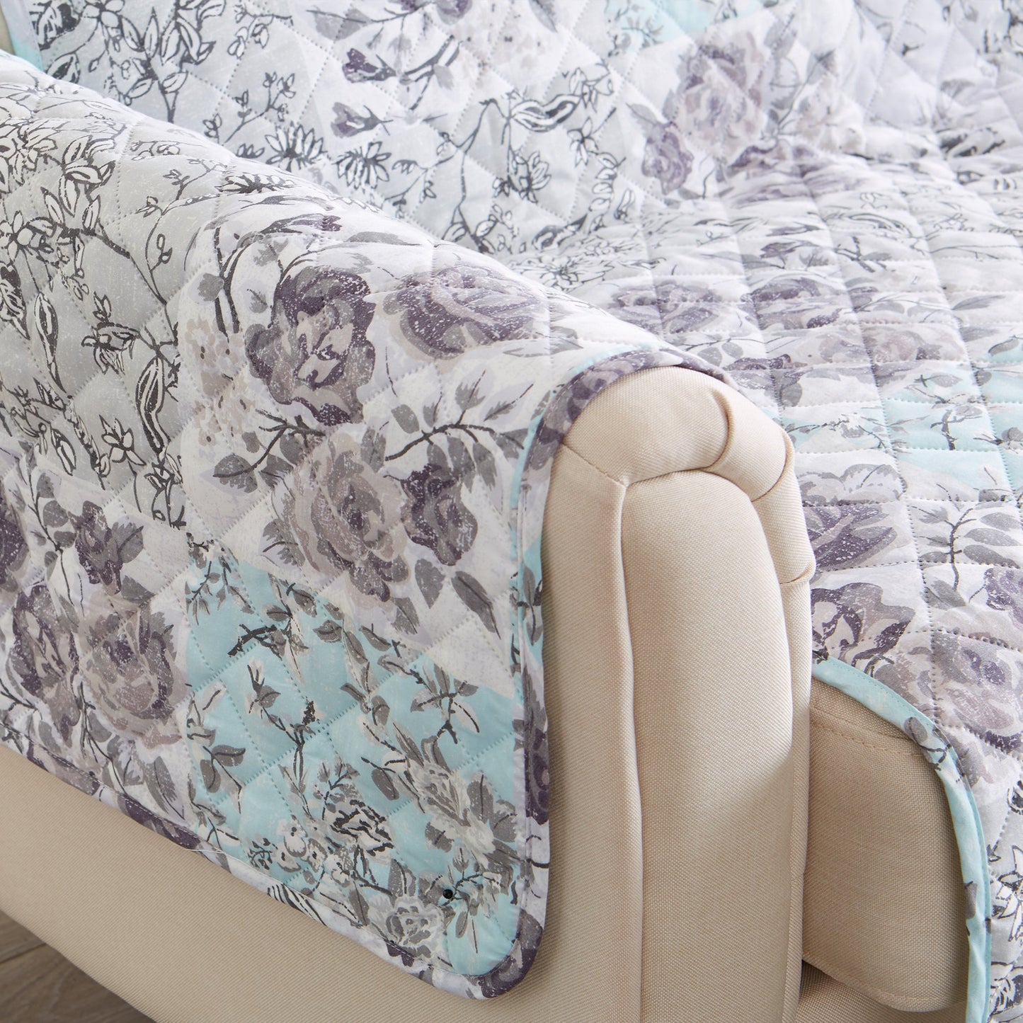 Stylish Floral Patchwork Cover and Protector