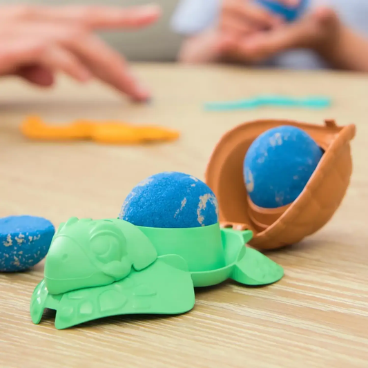 Kinetic Sand Turtle Beach Playset blue sand balls with green turtle mold eco friendly toy on Tampa Home & Garden Store