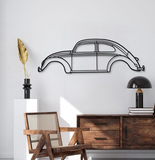 Decoración de pared metálica Escarabajo de 1963 - MT0067
