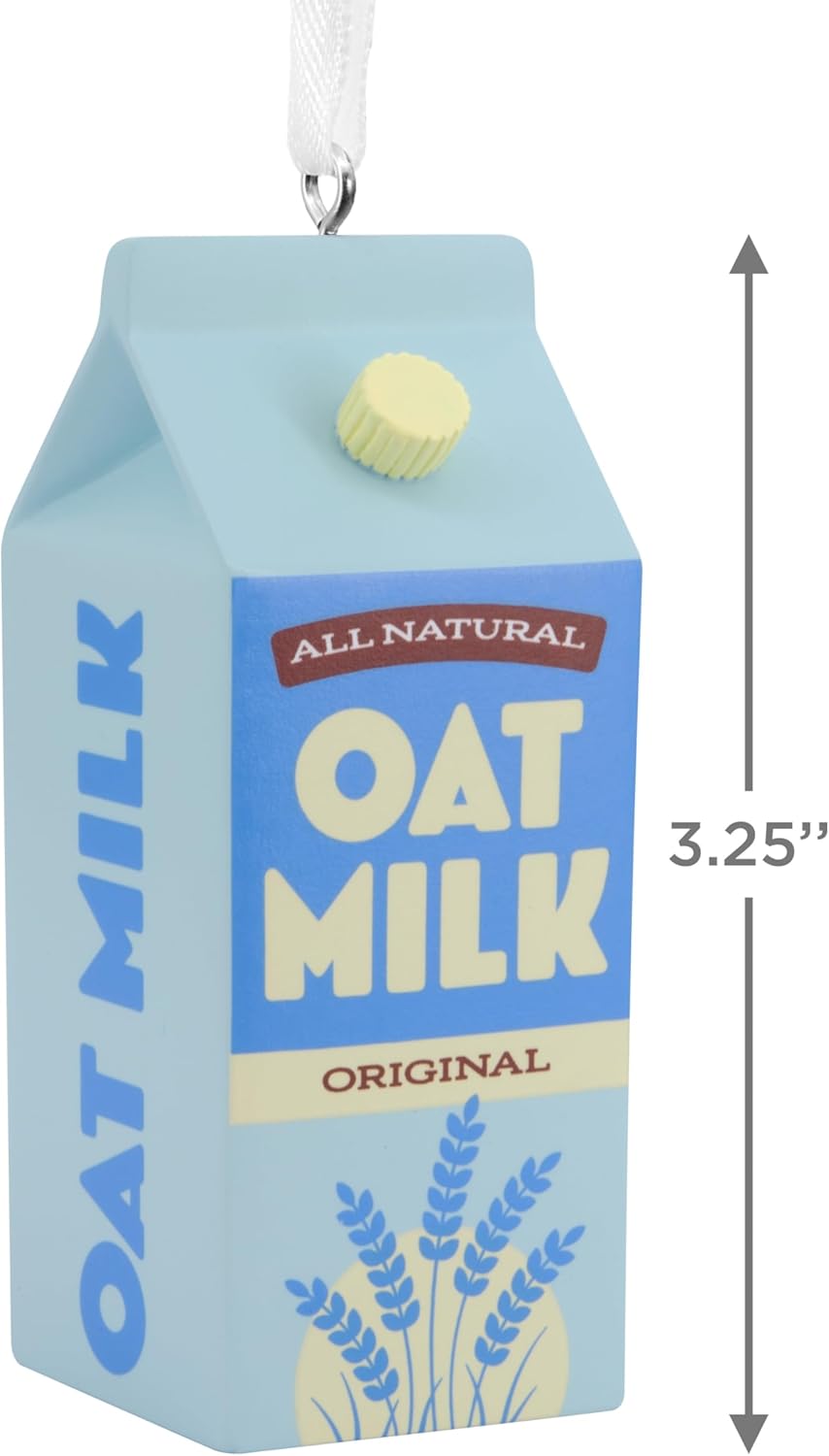 Adorno navideño de leche de avena Hallmark