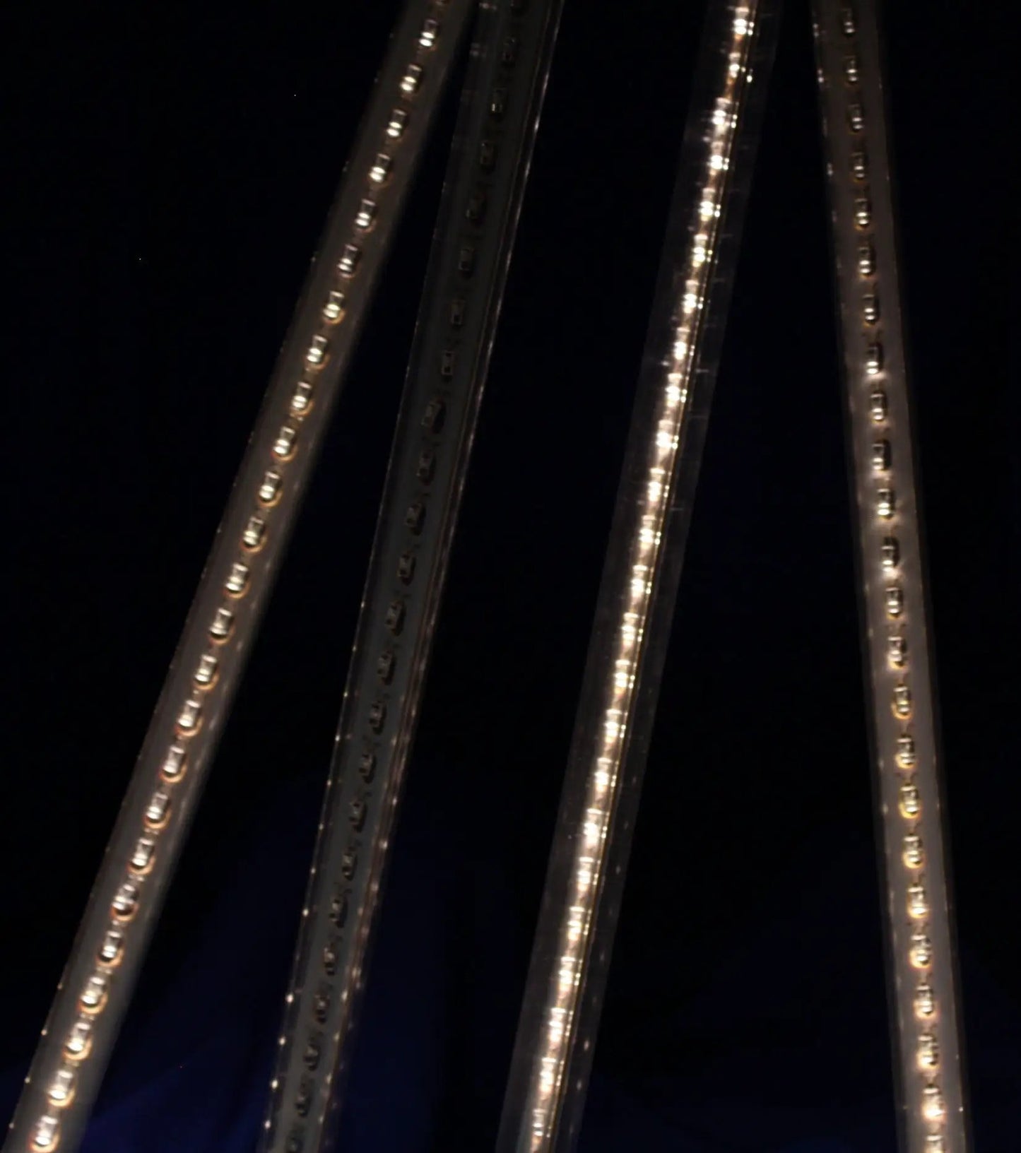 LED Cascade Icicle Light - Warm White/White wire 4 Lights - Tampa Home & Garden Store