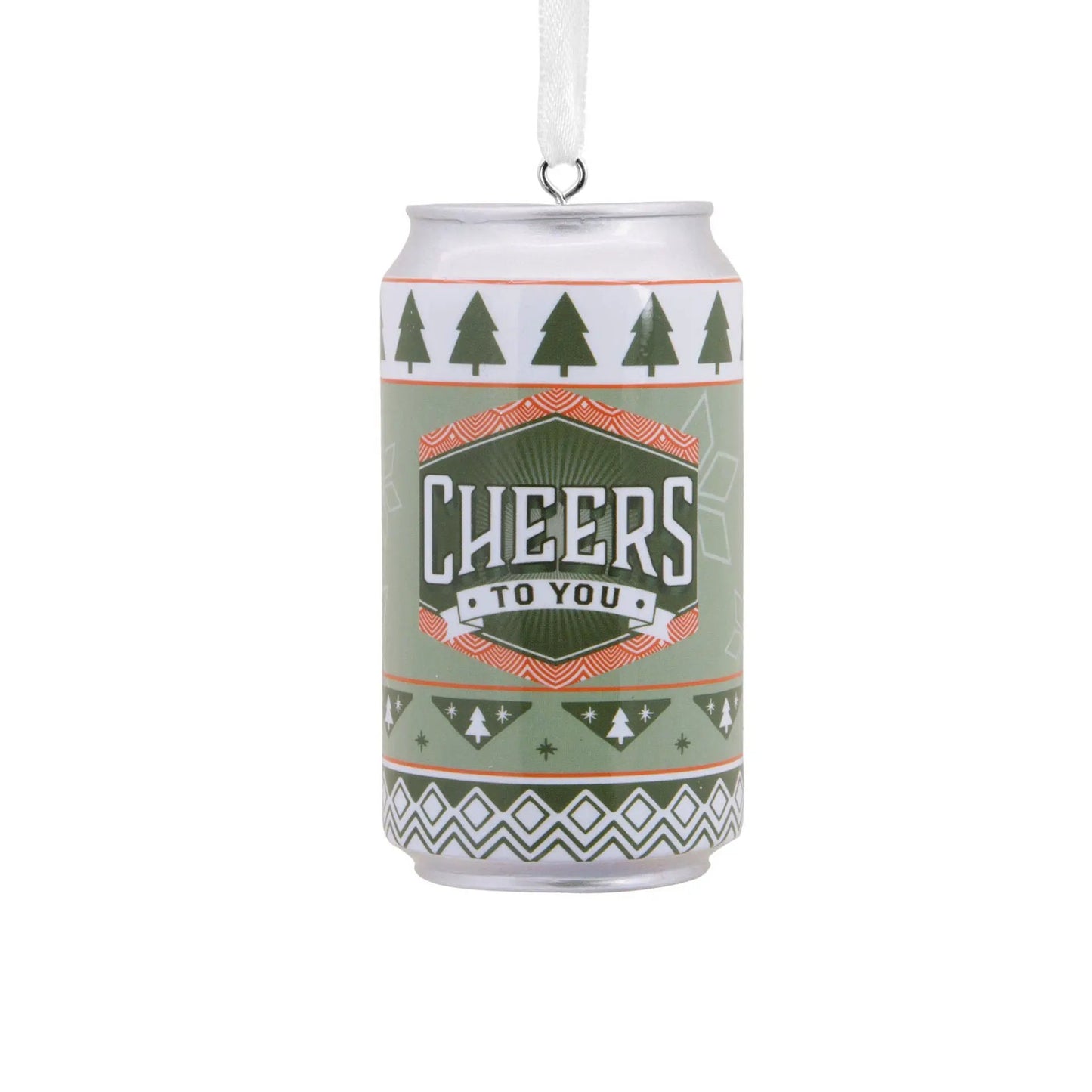 Beer Can Ornament Christmas Tree by The Country Christmas Loft with green tree label on Tampa Home & Garden Store