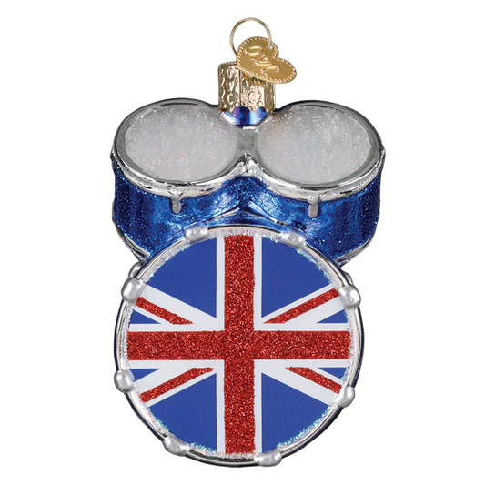 The Who Drum Set Glass Ornament - Tampa Home & Garden Store