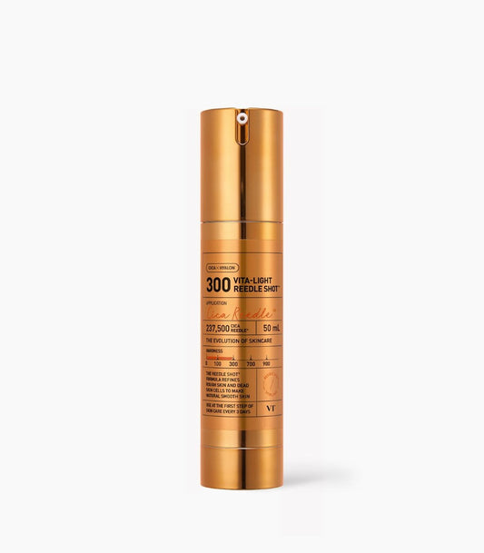 Vita-Light Reedle Shot 300 essence serum by Seoulia, gold bottle 50 ml on Tampa Home & Garden Store