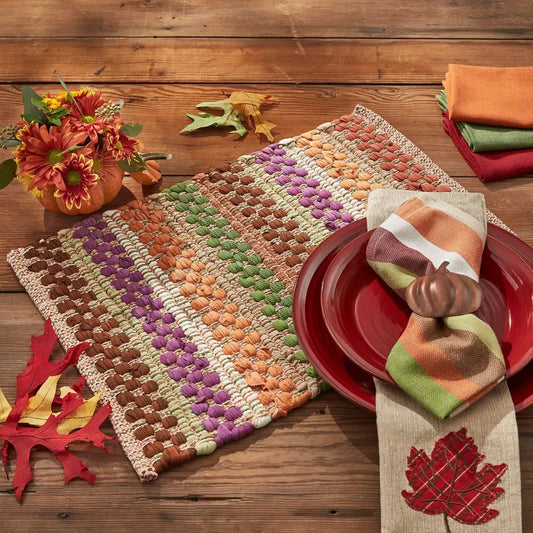 Fall Colors Chindi Placemat - Tampa Home & Garden Store