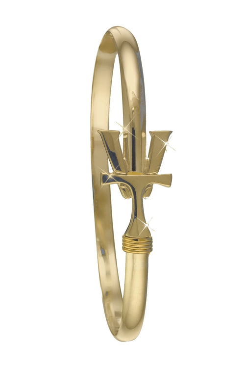 Pulsera de gancho Vermont con 'VT' dorado - Banda de 4 mm - 6,5 pulgadas