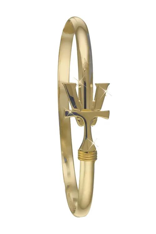 Gold Vermont Hook Bracelet with VT emblem by The Country Christmas Loft on a 4mm band on Tampa Home & Garden Store