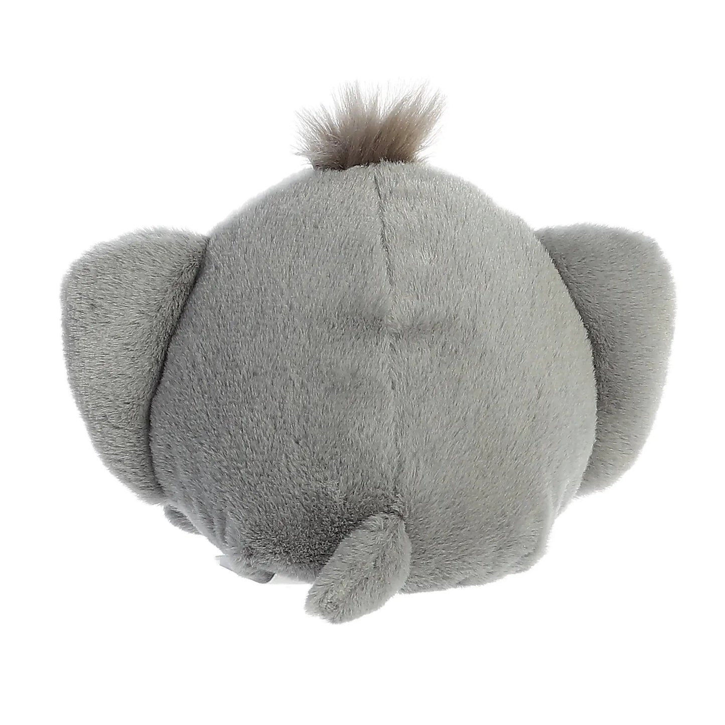 Flapjack Stingray Palm Pal plush toy gray soft plush fur with fluffy top tuft seen from back on Tampa Home & Garden Store
