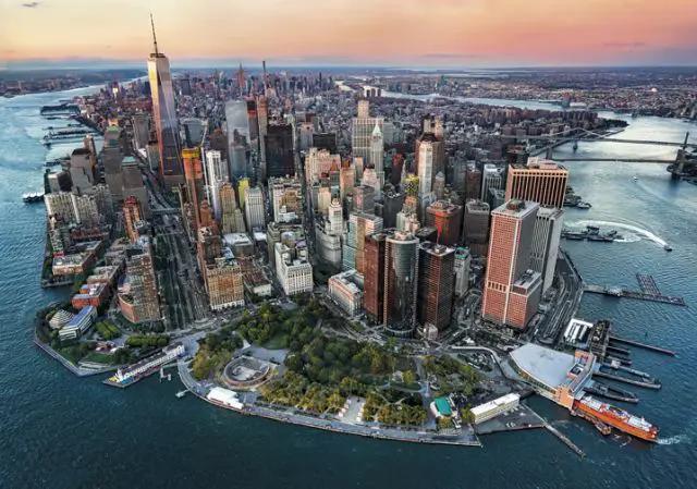 New York Skyline Aerial 1500-Piece Puzzle NYC cityscape by The Country Christmas Loft on Tampa Home & Garden Store