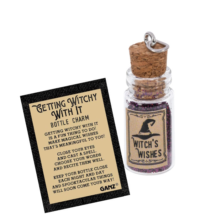 Amuleto de botella "Getting Witchy With It" -
