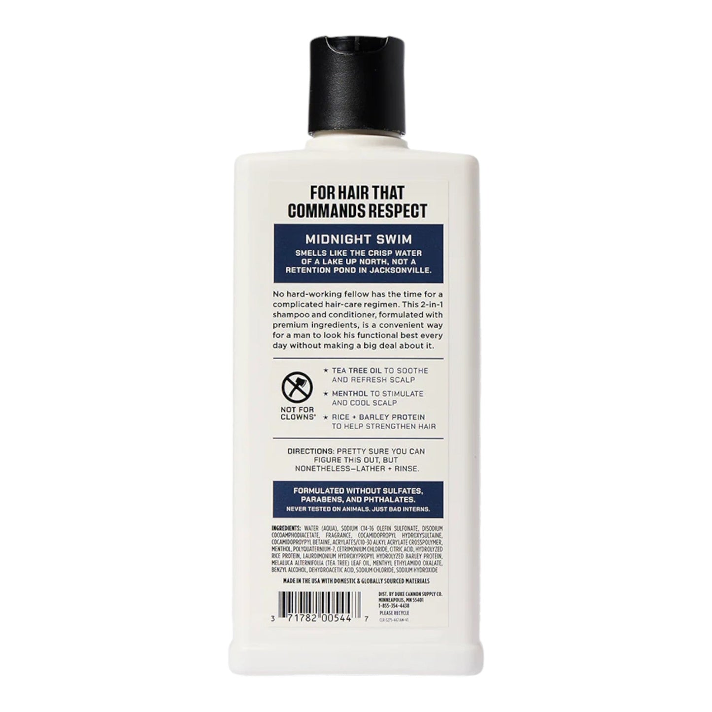 Shampoing et après-shampoing Duke Cannon - Midnight Swim