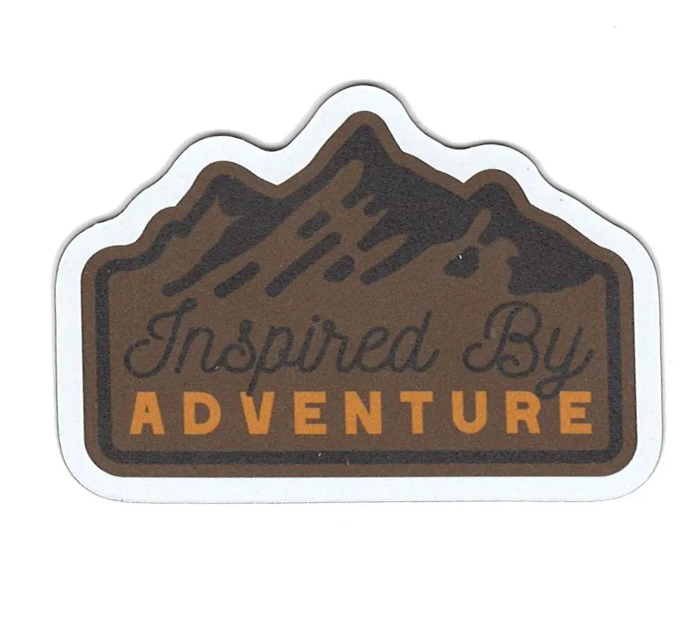 Small Flex Magnet Inspired by Adventure brown with orange ADVENTURE text Refrigerator Magnet on Tampa Home & Garden Store