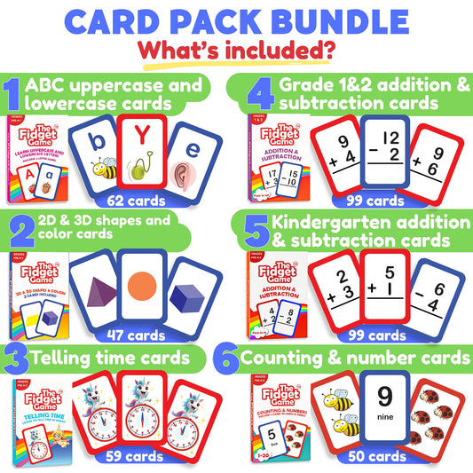 Card Pack Bundle from The Fidget Games; educational toy card sets in multiple bundles on Tampa Home & Garden Store