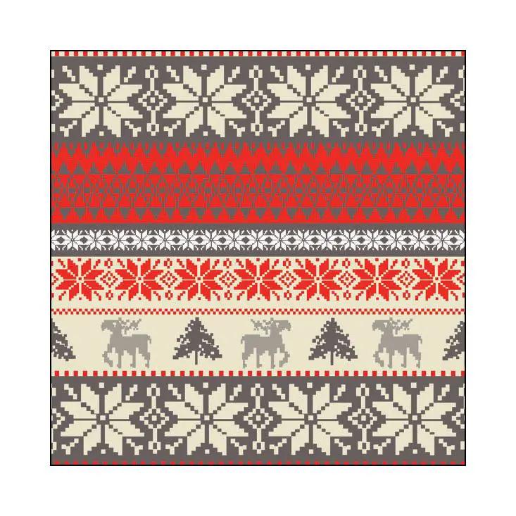 Nordic Winter Cream Cocktail Napkins by The Country Christmas Loft on Tampa Home & Garden Store