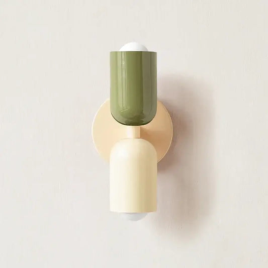 3-Color Light Colorful Wall Lights Nordic Minimalist Modern Bedroom Bedside Aisle Living Room Kid's Room Background Wall Lamp E2 - Tampa Home & Garden Store