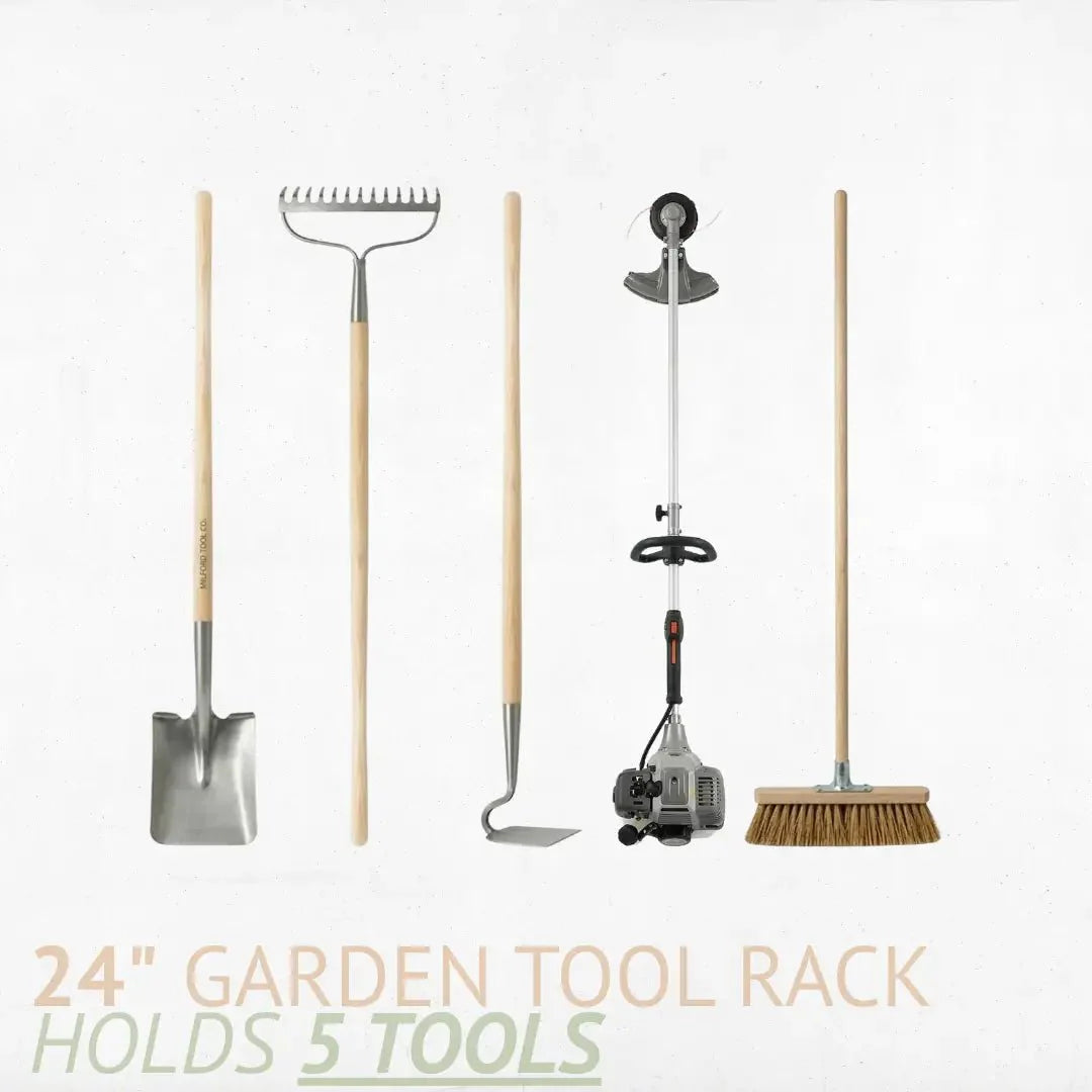 Estante para herramientas de garaje y patio, estante para herramientas de jardín