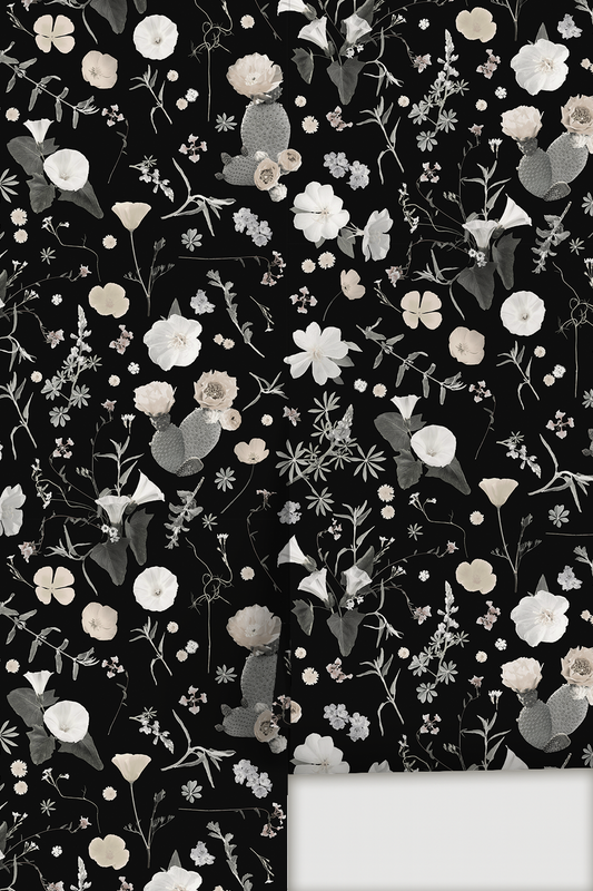 California Native Wallpaper, black and white
