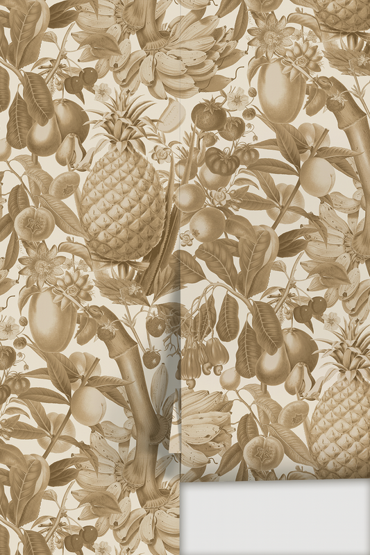 Juicy Fruit Wallpaper, white and neutral - Tampa Home & Garden Store