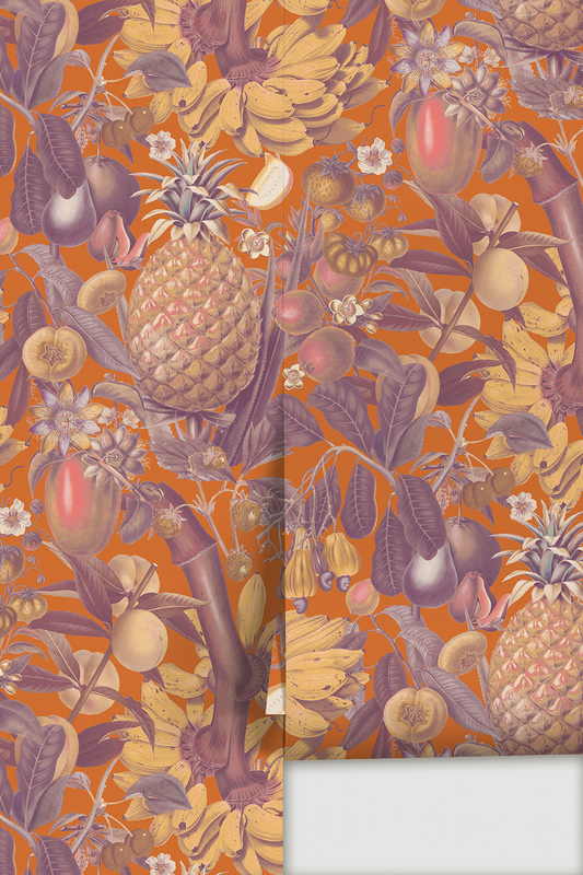 Juicy Fruit Wallpaper, orange and purple - Tampa Home & Garden Store