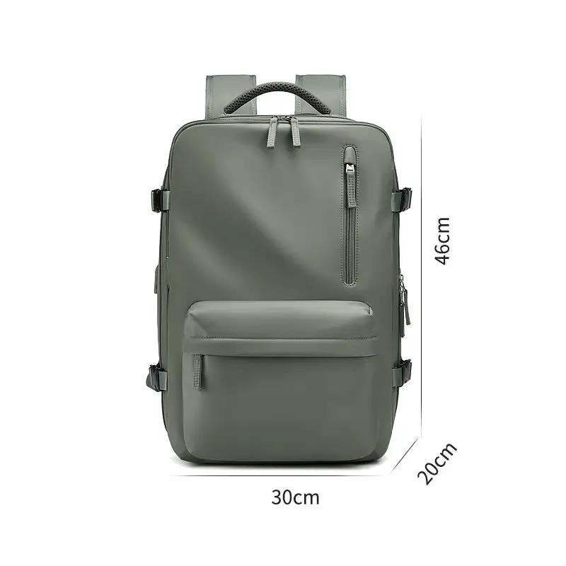 Waterproof 18in laptop backpack with USB port, olive green, front pocket VIP Digital Presence on Tampa Home & Garden Store