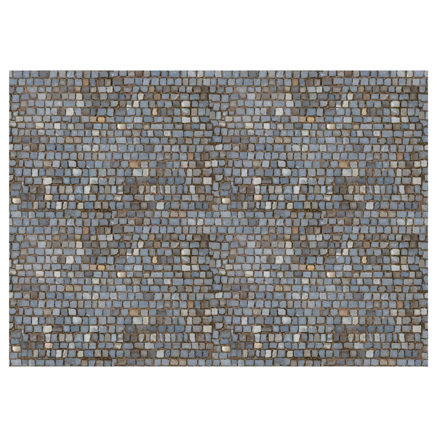 Granite brick sheet backdrop for miniatures, gray stone mosaic by The Country Christmas Loft on Tampa Home & Garden Store