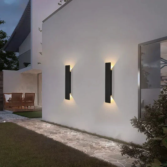 Modern Outdoor Wall Light IP65 Aluminum Up Down LED Sconce 2W 6W 18W