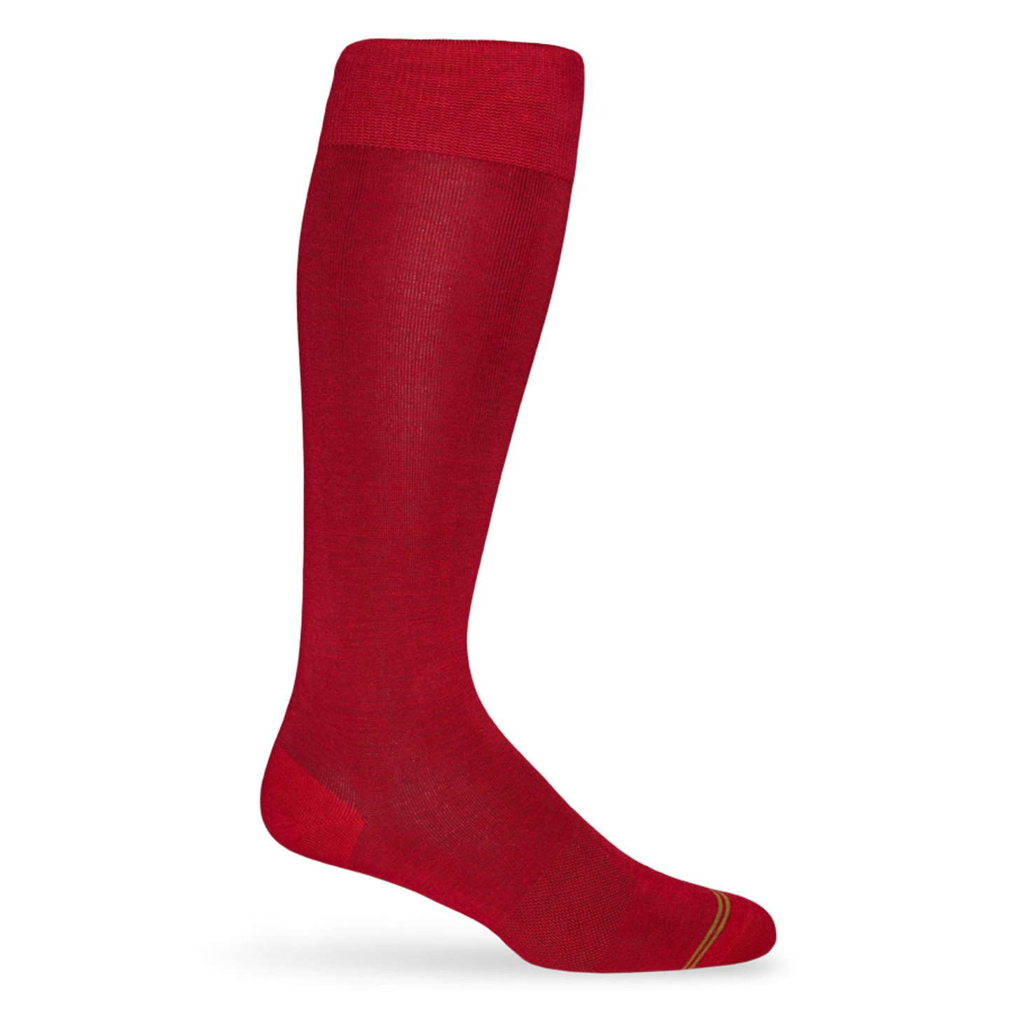 DeadSoxy Weekly Sply Core dress sock red boardroom dress sock with yellow toe stripe on Tampa Home & Garden Store