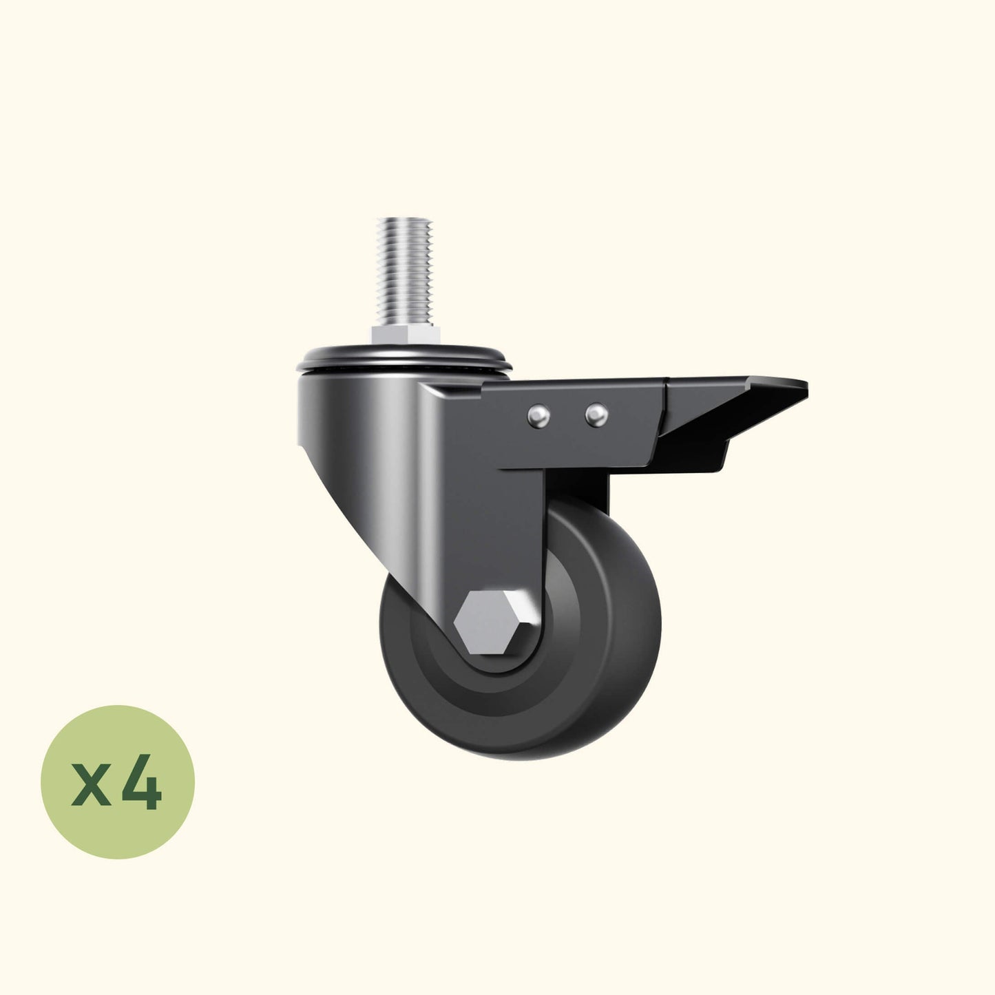 Juego de 4 ruedas para cama de jardín elevada