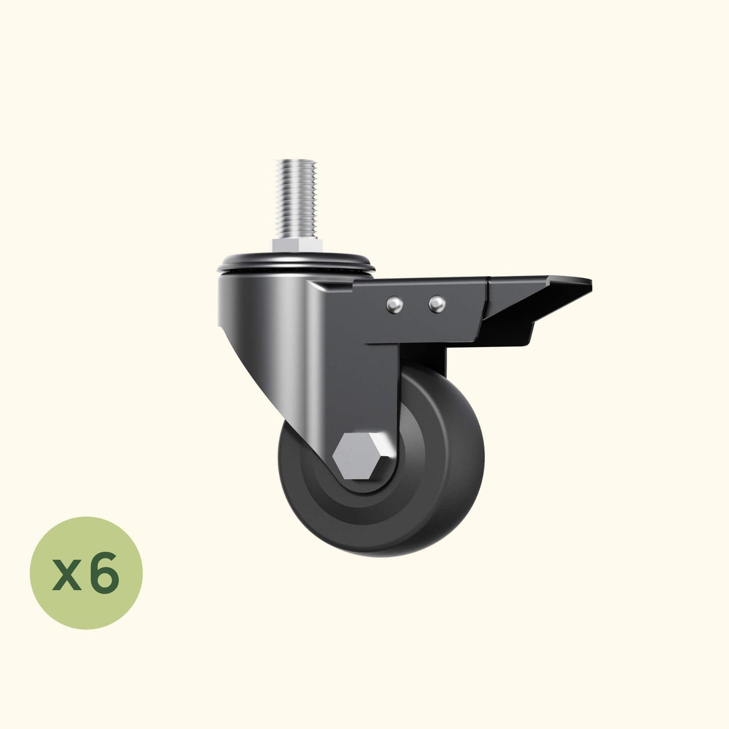 Lot de 6 roulettes pour lit de jardin surélevé